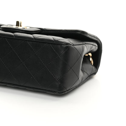 Chanel Lambskin Quilted Mini Coco Charms Rectangular Flap Black 10 of 17