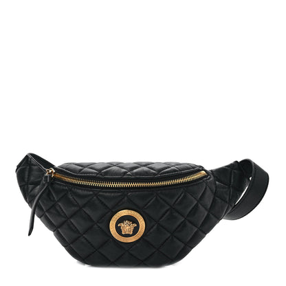 Versace Nappa Quilted Medusa Belt Bag Black 1 of 8