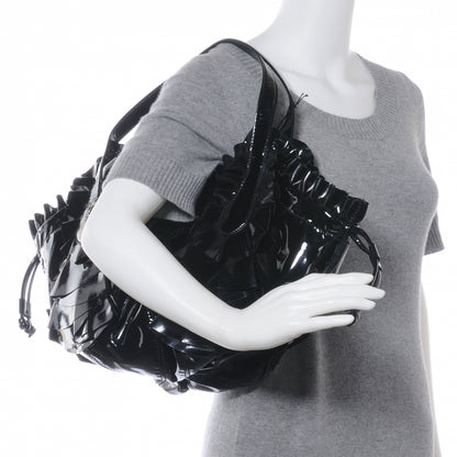 Valentino Garavani Patent Ruffle Idylle Bag Black 2 of 7
