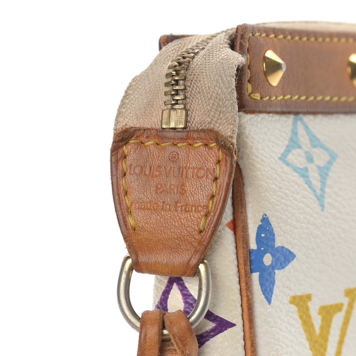 Louis Vuitton Monogram Multicolor Pochette Accessories White 5 of 14