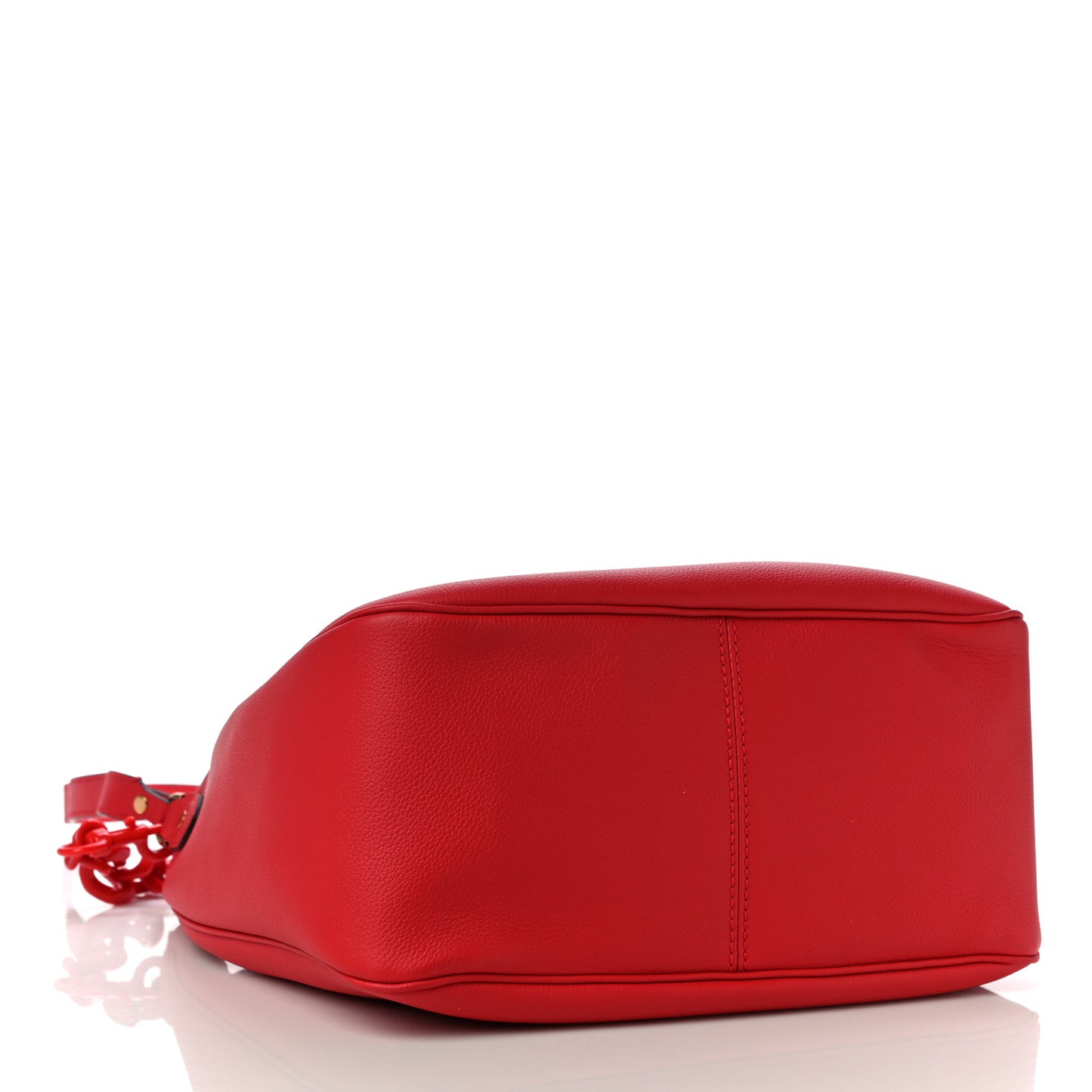 Grained Calfskin La Medusa Bucket Bag Red