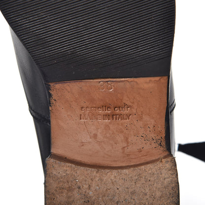 Hermes Box Calfskin Equestrian Land Boots 38 Black 9 of 12