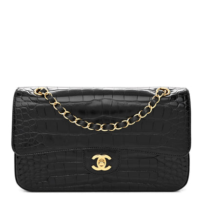 Chanel Alligator Medium Double Flap Black 1 of 9