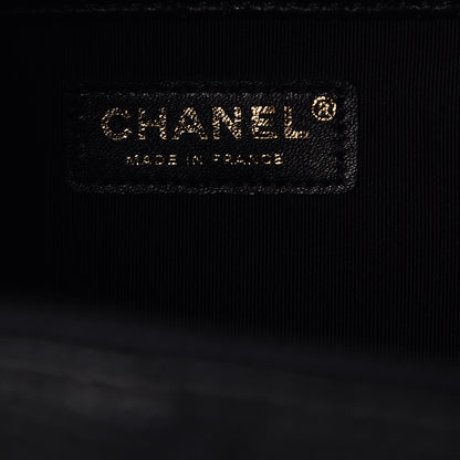 Chanel Calfskin Quilted XXL Travel Flap Bag Black 7 of 8