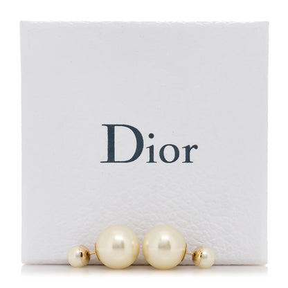 Christian Dior Pearl Mise En Dior Tribal Earrings Gold 5 of 5