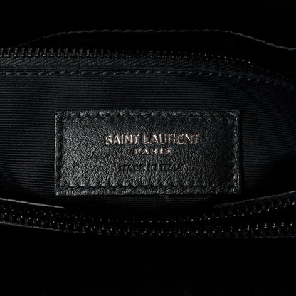 Saint Laurent Calfskin Y Quilted Monogram Monochrome Medium Loulou Chain Satchel Black 6 of 11