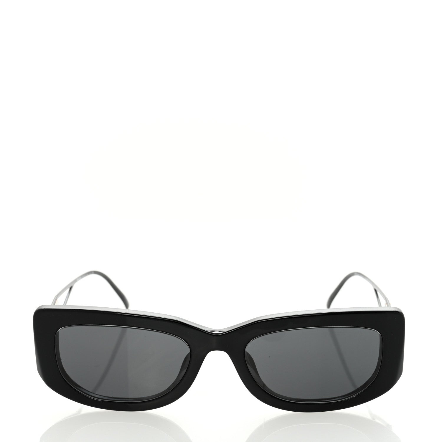 Prada Acetate Sunglasses SPR 14Y Black Slate Gray 2 of 8