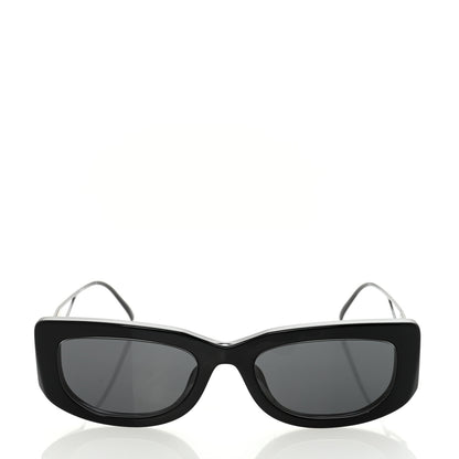 Prada Acetate Sunglasses SPR 14Y Black Slate Gray 2 of 8