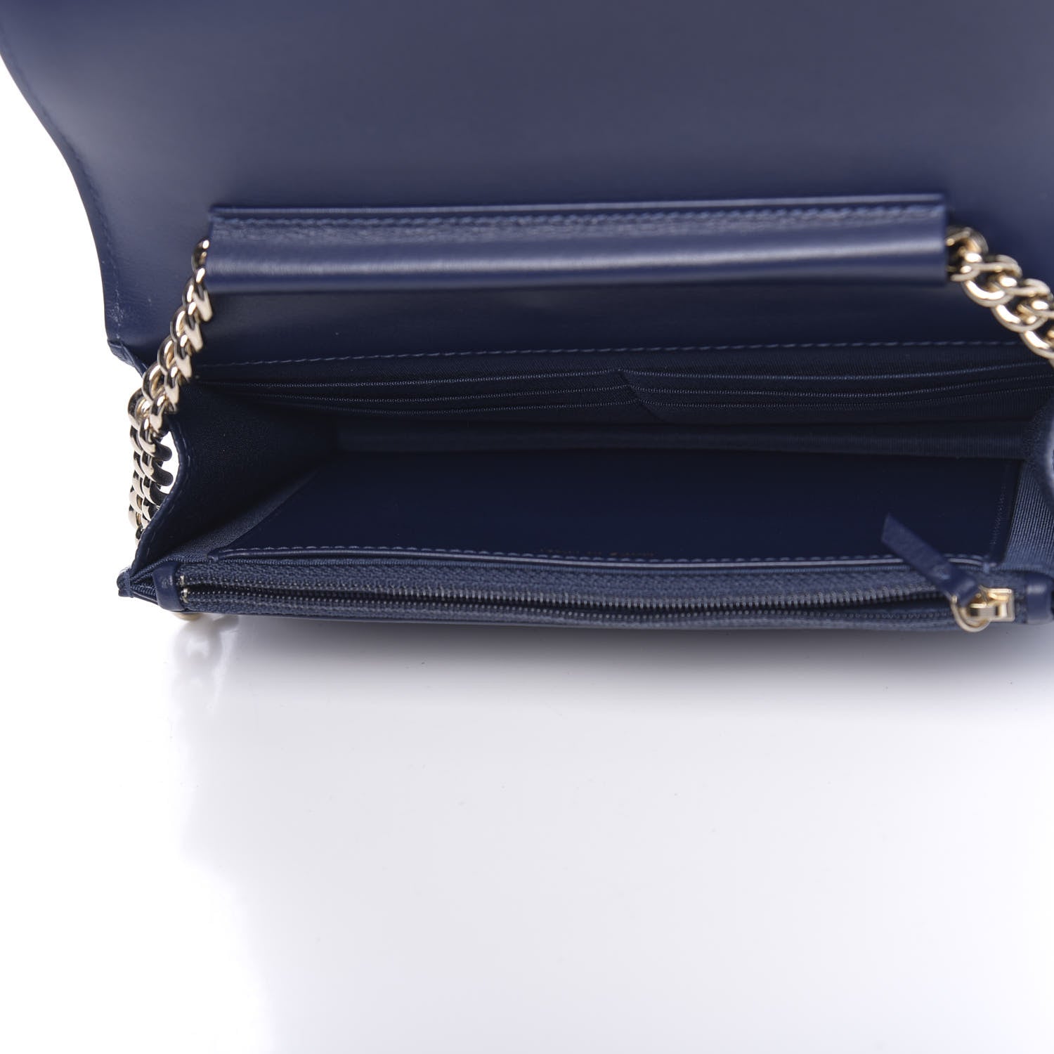 Chanel Caviar Quilted Boy Wallet On Chain WOC Navy 5 of 12