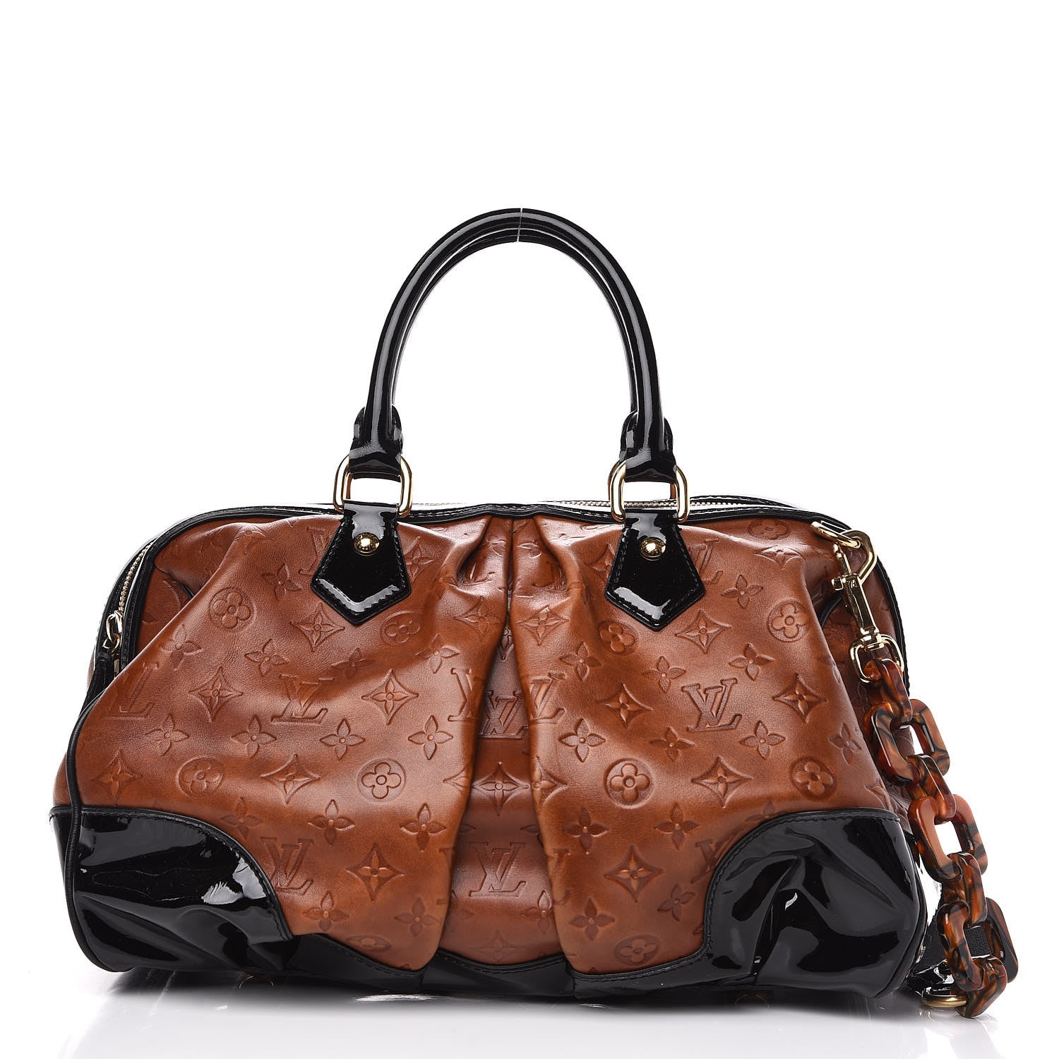 Louis Vuitton Cuir Embossed Monogram Stephen Bag Fauve 1 of 13