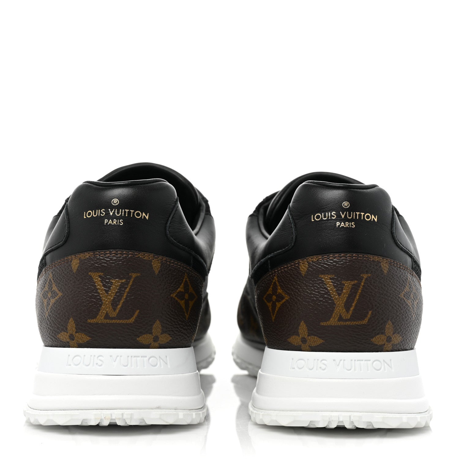 Louis Vuitton Monogram Mens Run Away Sneakers 10 Black 4 of 10