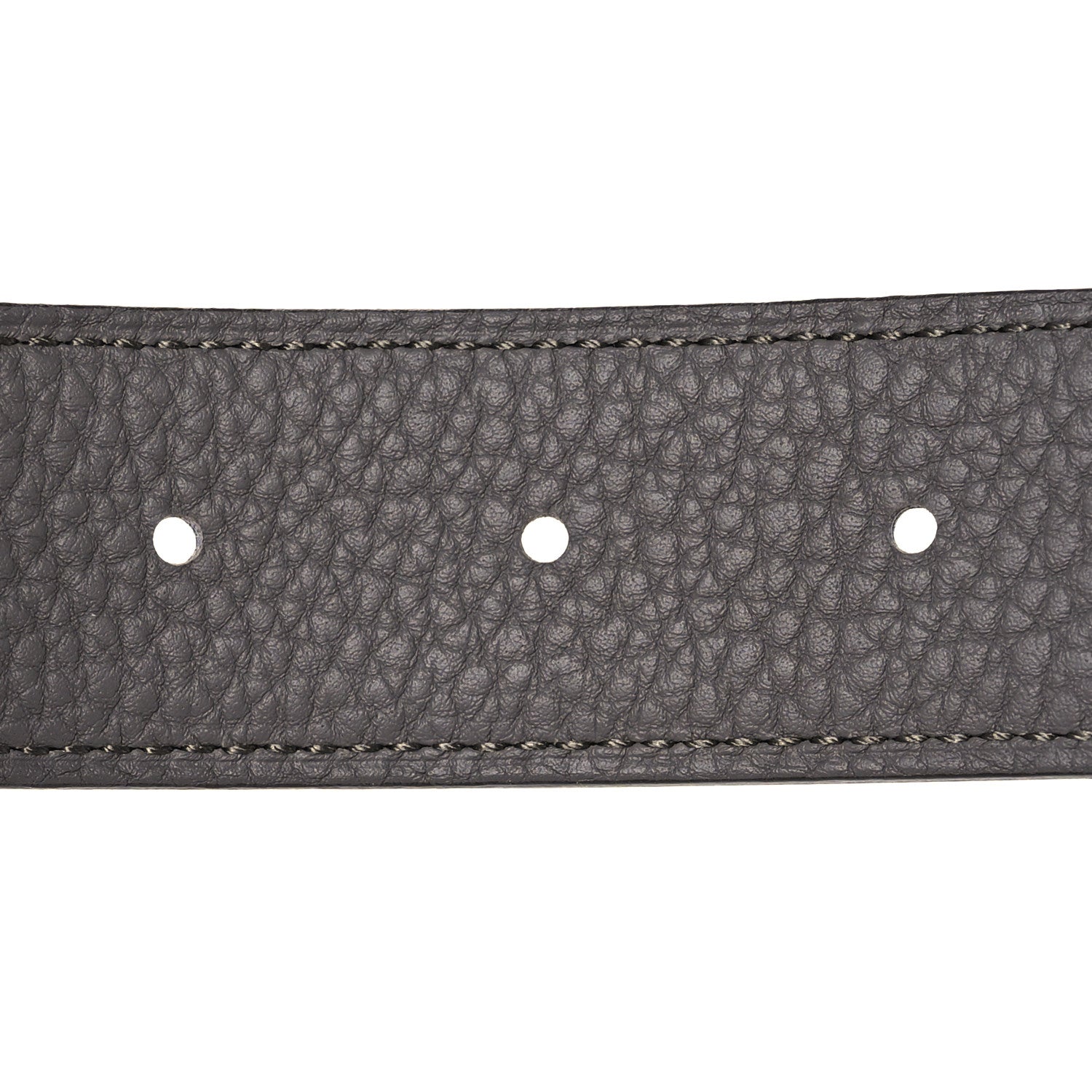 Hermes Box Togo 32mm Guilloche H Belt 110 Black Etain 4 of 7