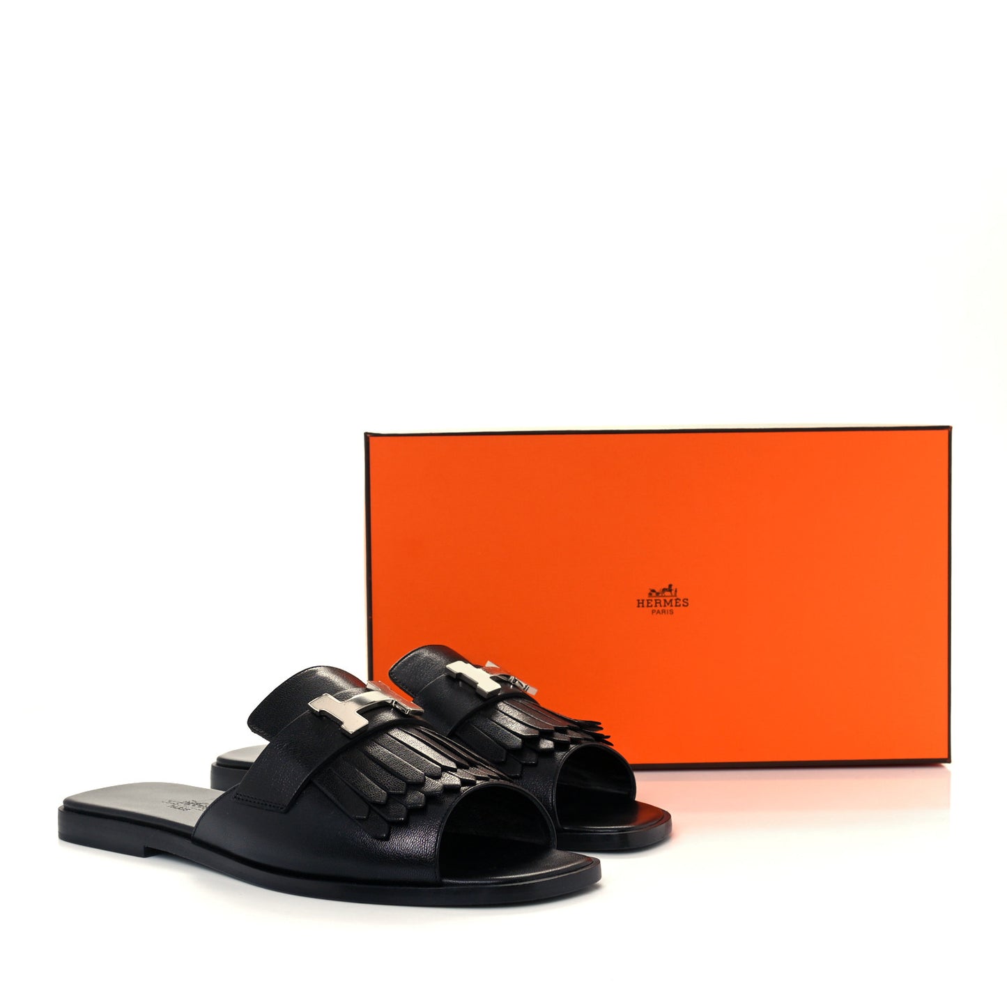 Goatskin Auteuil Sandals 37 Black
