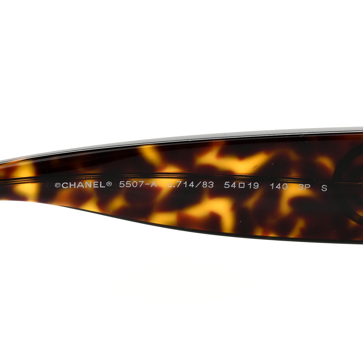 Chanel Acetate Rectangle Sunglasses 5507-A Tortoise 7 of 7