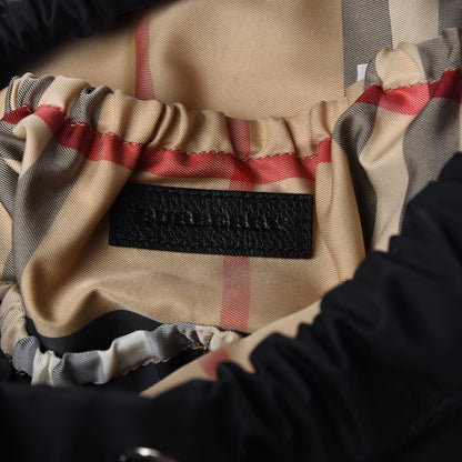 Burberry Nylon Grained Calfskin Watson Diaper Bag Black 7 of 11