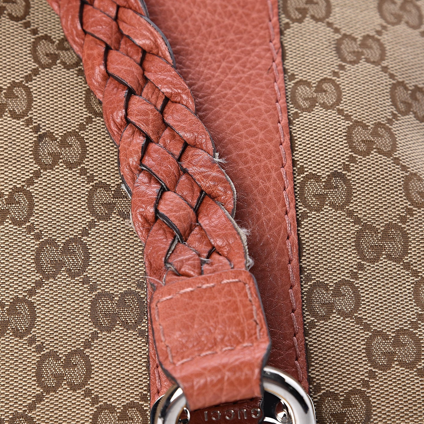 Monogram Medium Bamboo Bar Tote Coral
