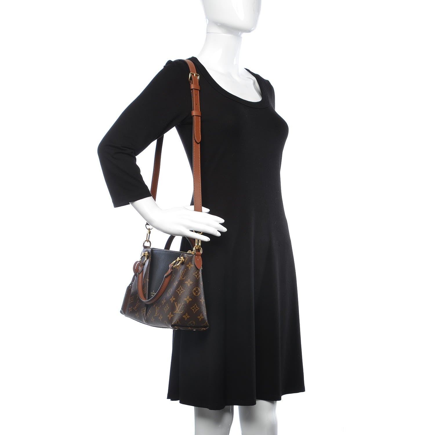 Louis Vuitton Monogram V Tote BB Black 2 of 9