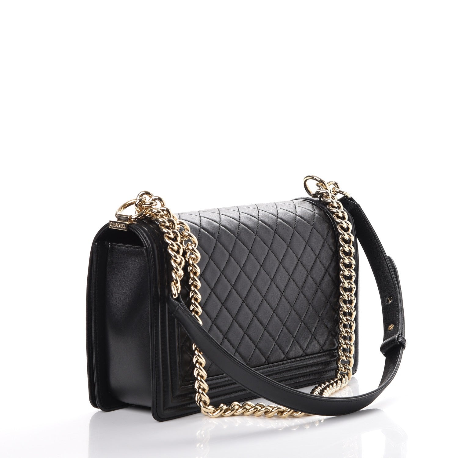 Chanel Lambskin Quilted New Medium Boy Flap Black 3 of 9