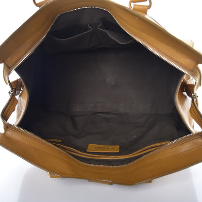 Saint Laurent Sheepskin Medium Cabas ChYc Mustard 5 of 15