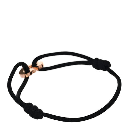 Cartier 18K Pink Gold Hearts and Symbols Cord Bracelet Black 2 of 3