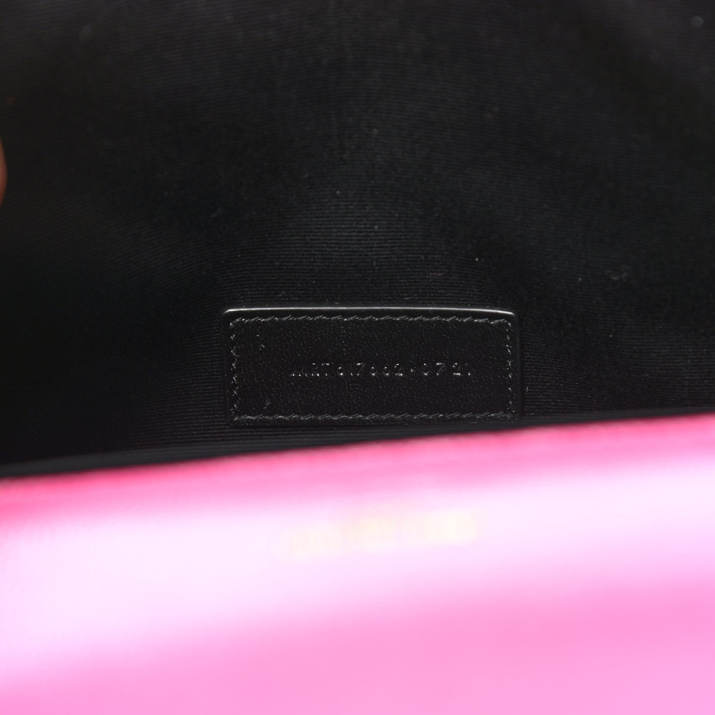 Grain De Poudre Matelasse Chevron Monogram Envelope Clutch Fresh Fuxia