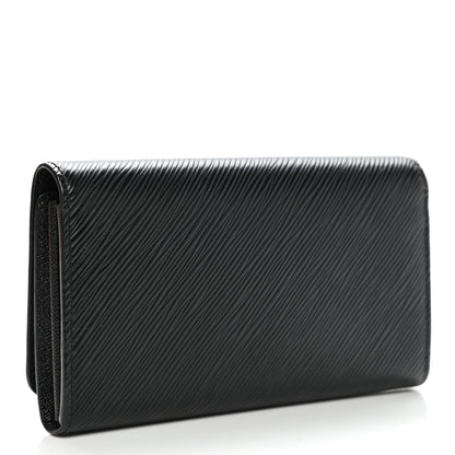 Louis Vuitton Epi Mechanical Flowers Twist Wallet Black 3 of 9
