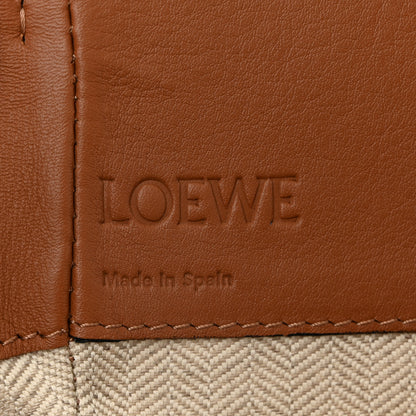 Loewe Calfskin Canvas Mini Hammock Shoulder Bag Natural Tan 6 of 10