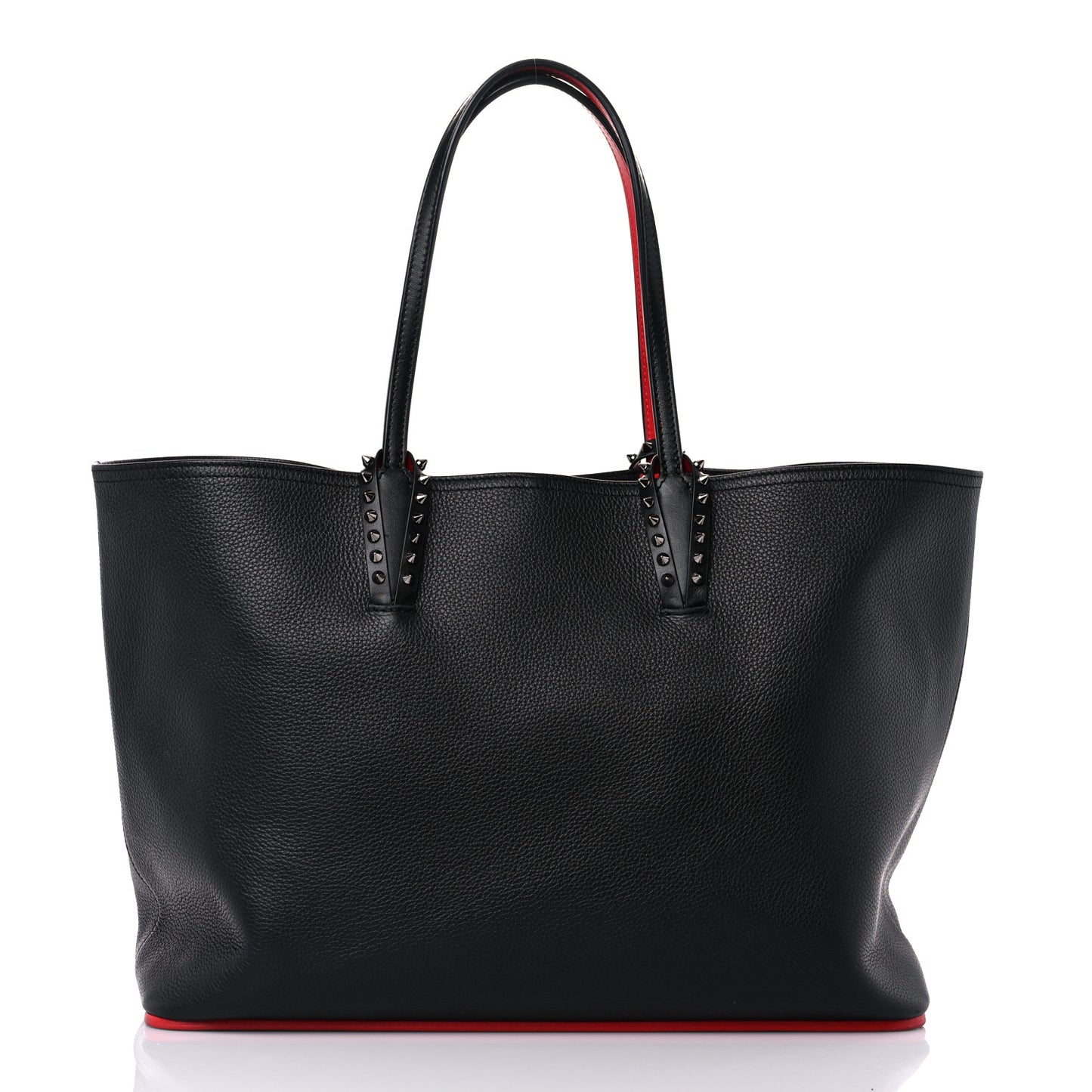 Calfskin Spikes East West Cabata Tote Black
