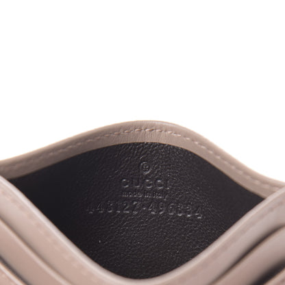 Gucci Calfskin Matelasse GG Marmont Card Holder Porcelain Rose 6 of 7