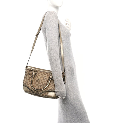 Gucci Monogram Medium Sukey Top Handle Bag Golden Beige 2 of 10