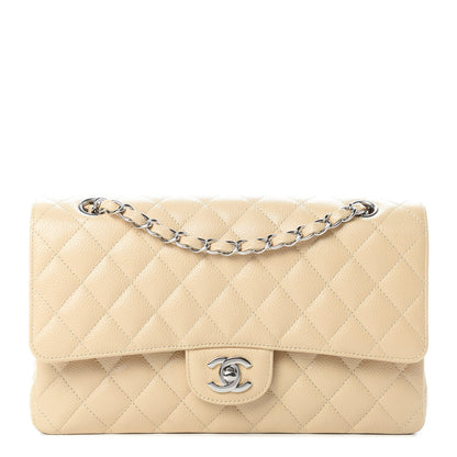 Chanel Caviar Quilted Medium Double Flap Beige 1 of 11