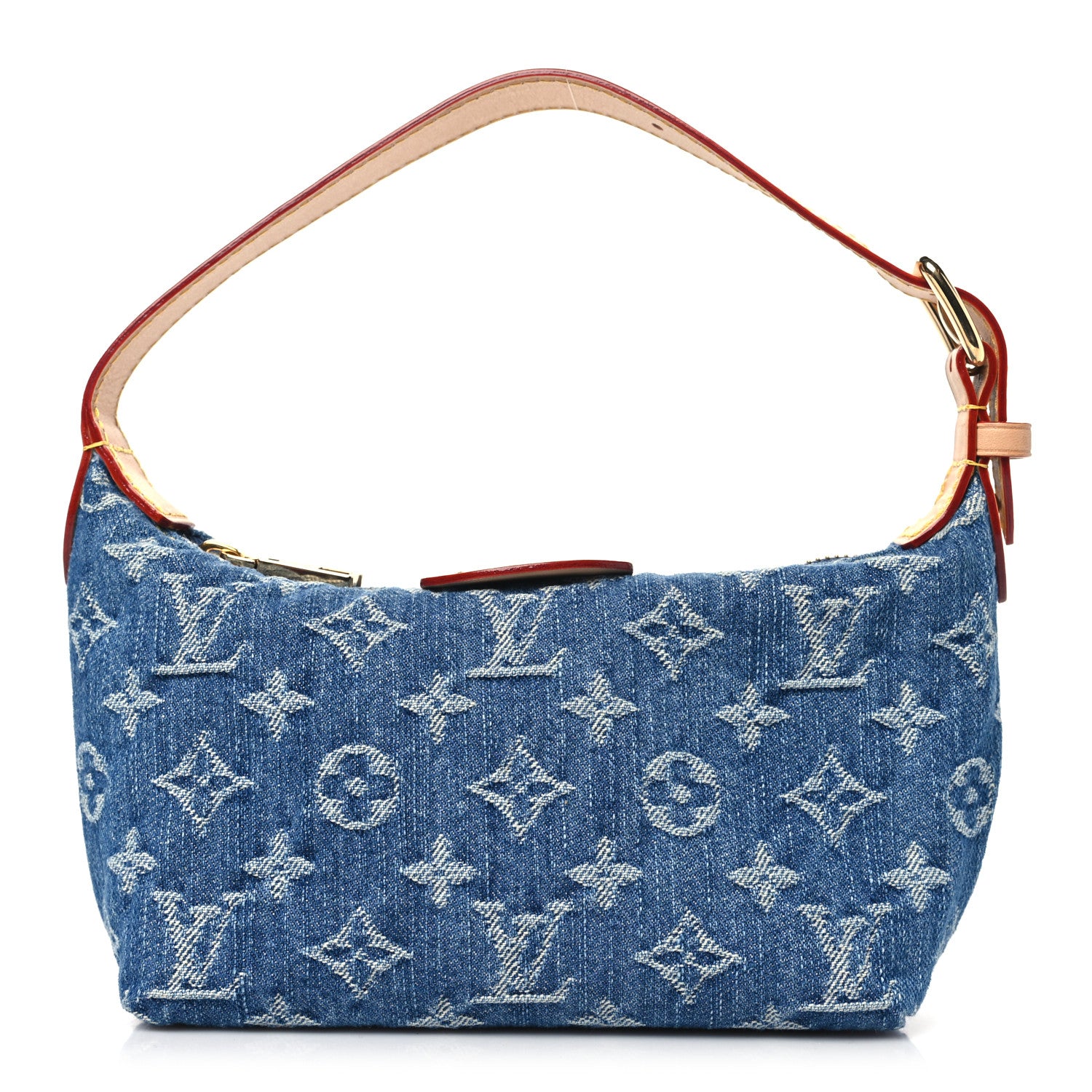 Louis Vuitton Monogram Denim Hills Pochette Blue 1 of 10