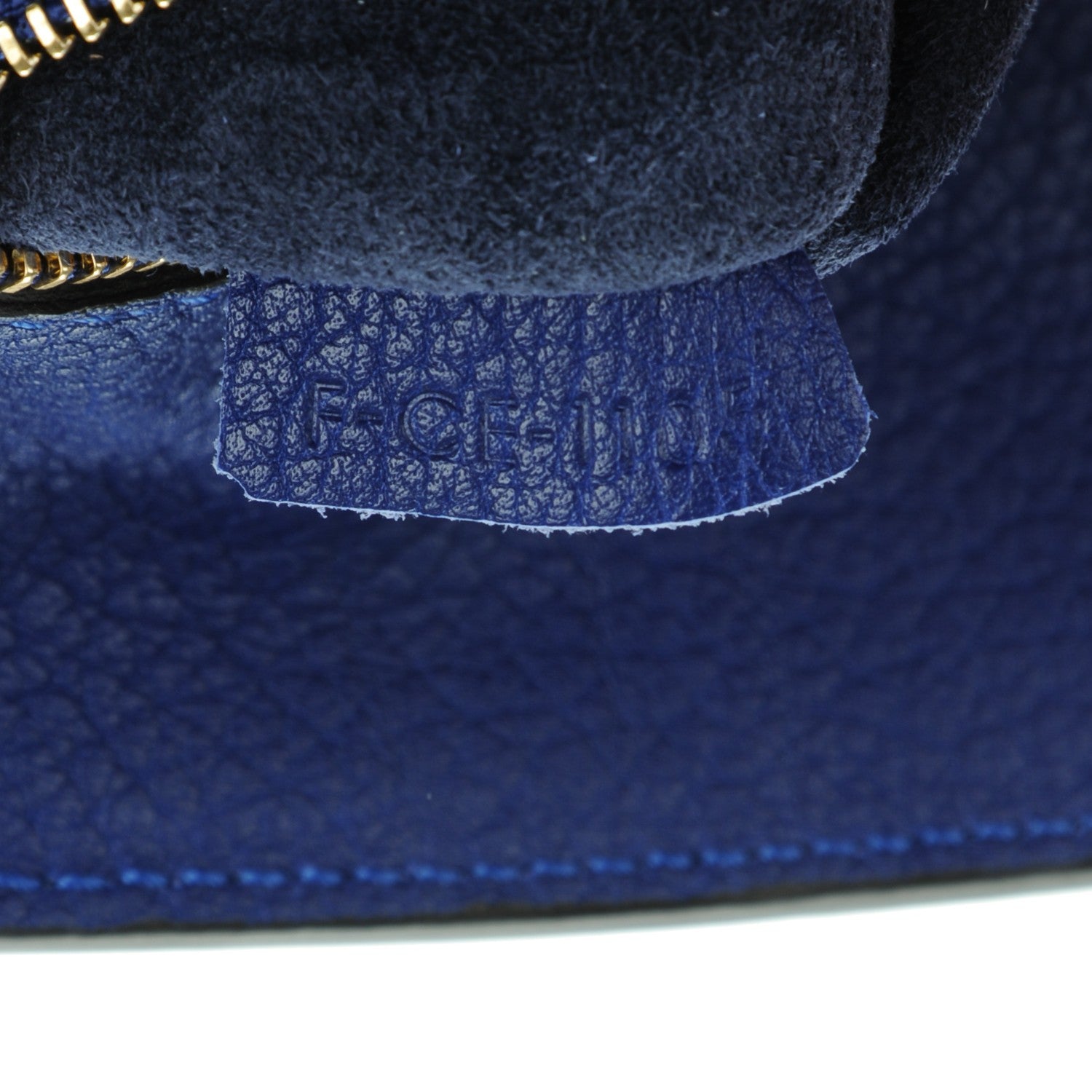 Celine Crisped Calfskin Mini Tie Knot Tote Indigo 7 of 8
