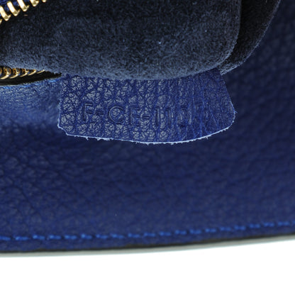 Celine Crisped Calfskin Mini Tie Knot Tote Indigo 7 of 8