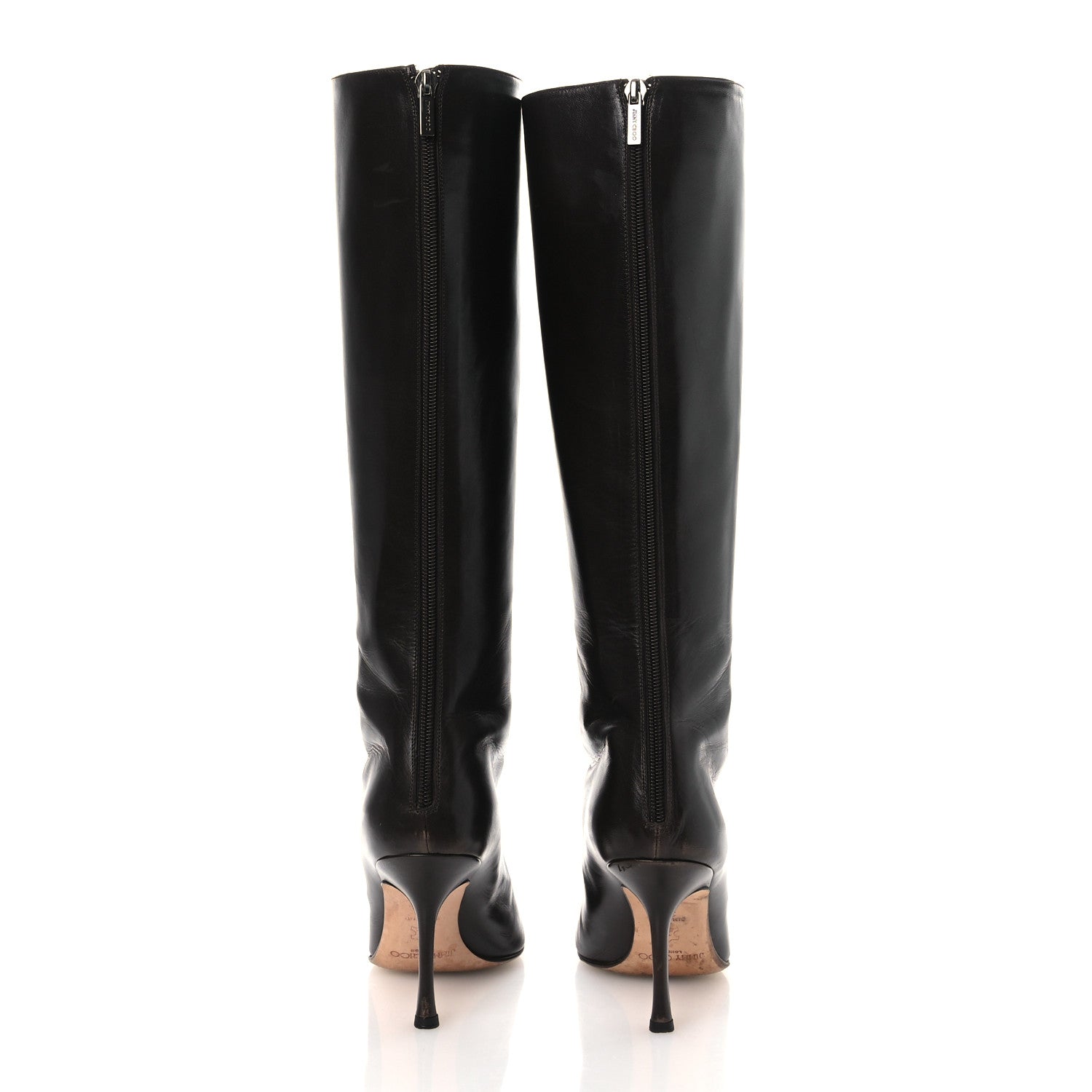 Jimmy Choo Kid Zip 85 Knee Boots 39 Coffee 6 of 15