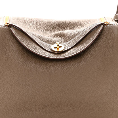 Hermes Taurillon Clemence Lindy 30 Etoupe 8 of 10