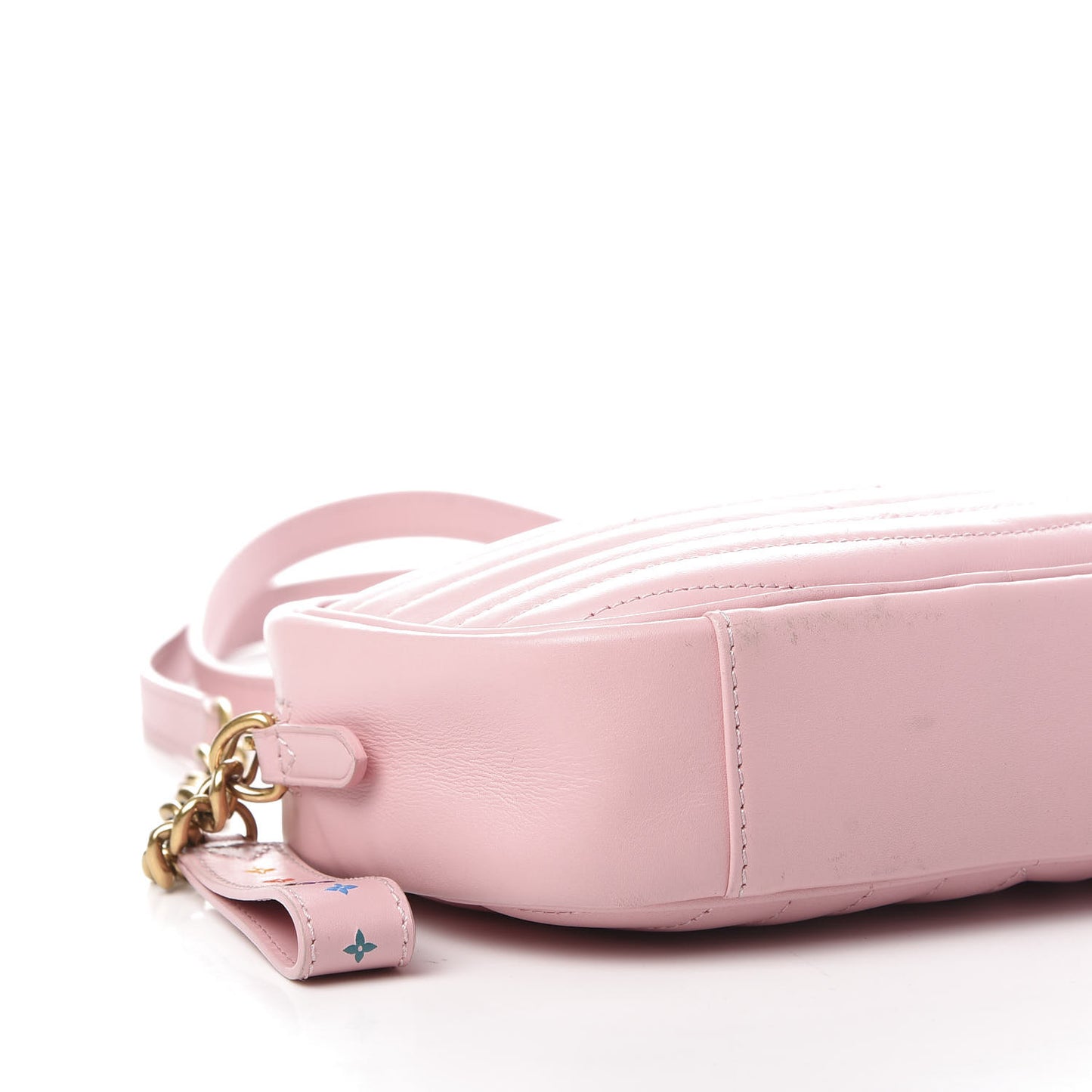 Calfskin New Wave Camera Bag Smoothie Pink