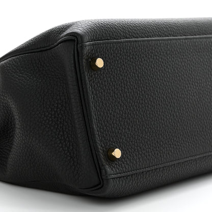 Hermes Taurillon Clemence Kelly Retourne 35 Black 9 of 10