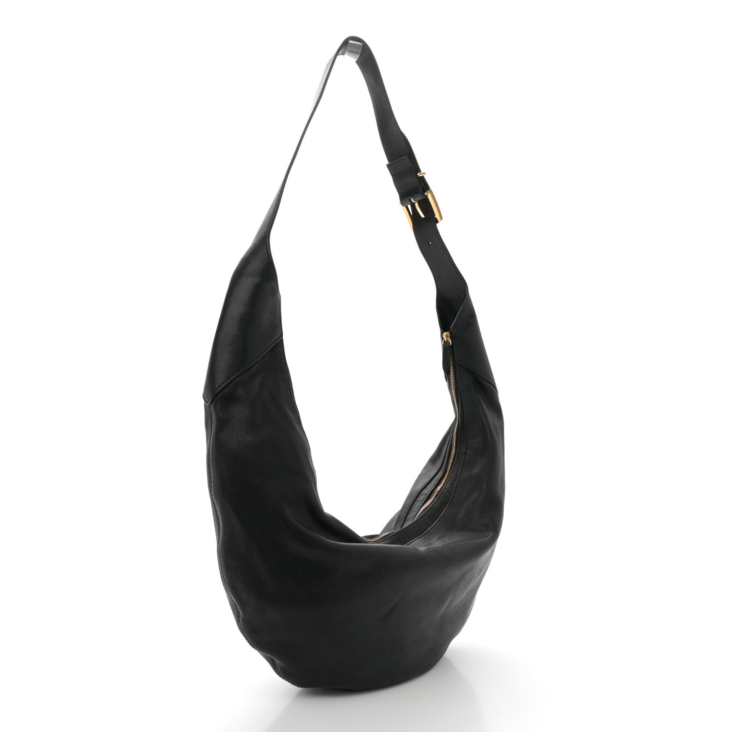 Lambskin Augustina Hobo Black