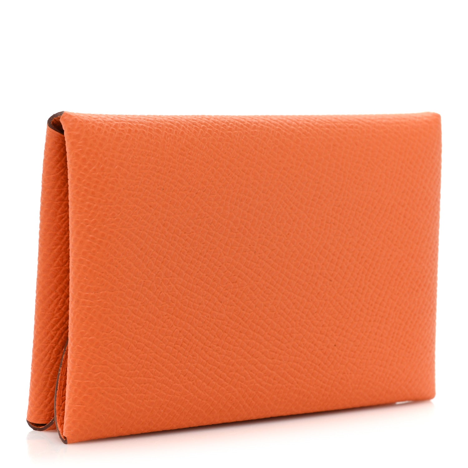 Hermes Epsom Calvi Duo Card Case Orange 3 of 11