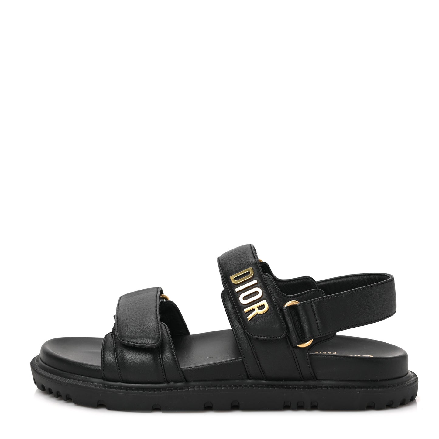 Lambskin Dioract 10mm Sandals 38 Black