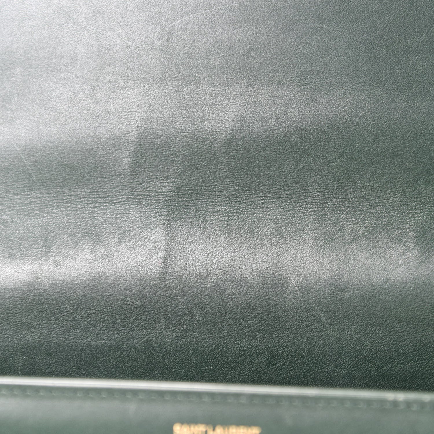 Saint Laurent Calfskin Medium Classic Betty Dark Green 11 of 18