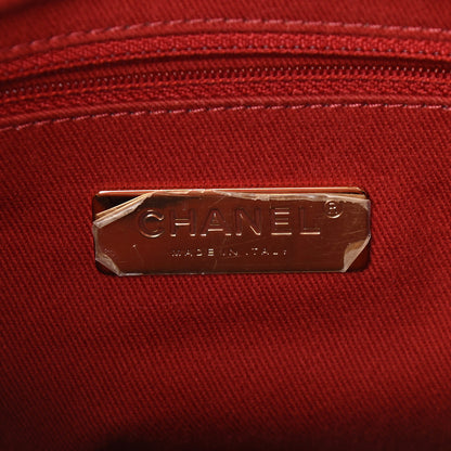 Chanel Lambskin Quilted Large Bowling Bag Red 6 of 11