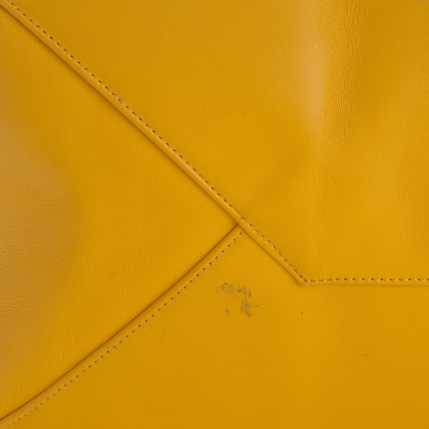 Celine Lambskin Horizontal Cabas Sun Yellow 5 of 8