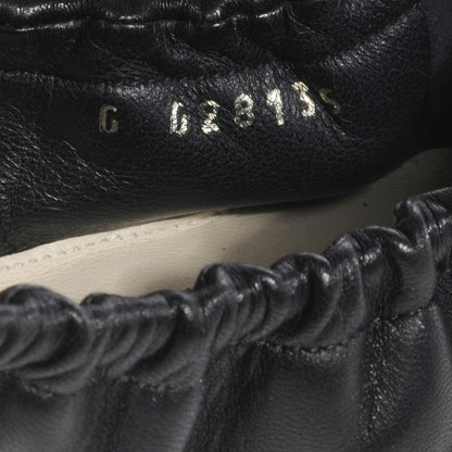 Chanel Suede Classic CC Cap Toe Ballet Flats 38 Black 6 of 7