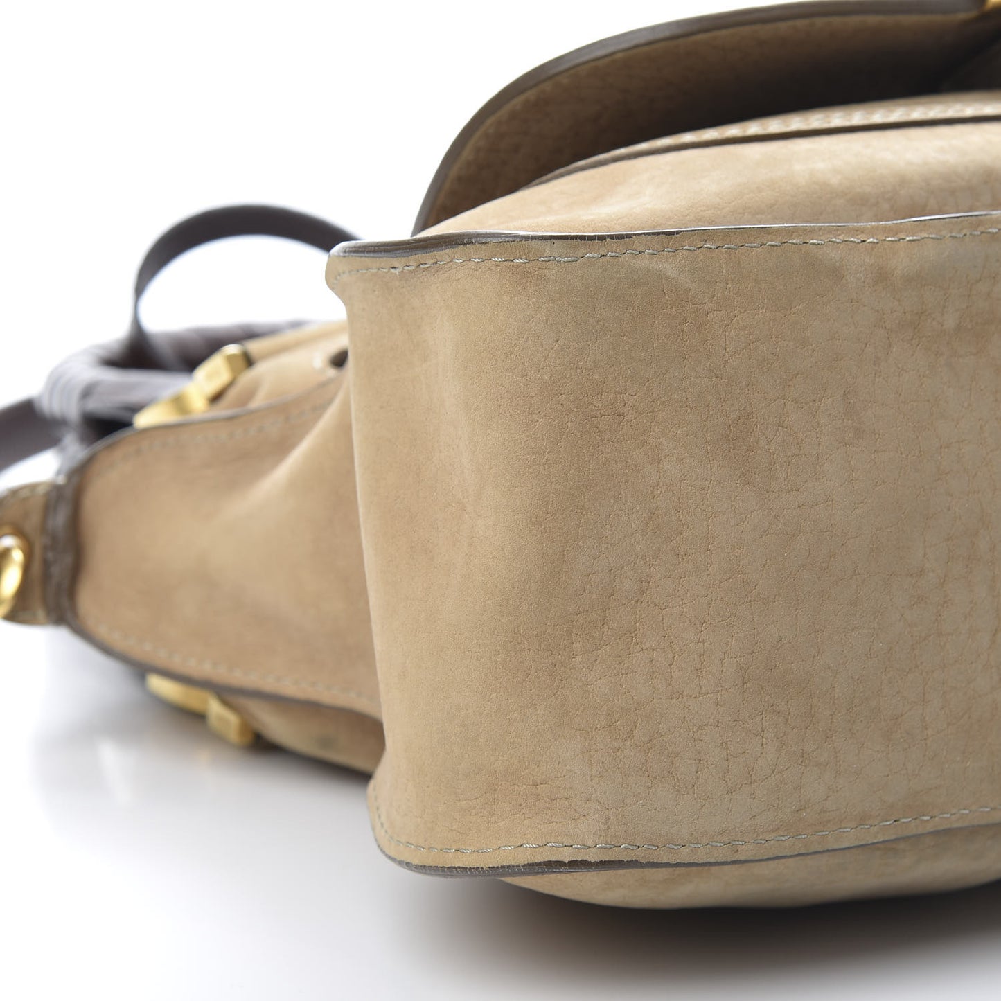 Nubuck Medium Marcie Satchel Greige