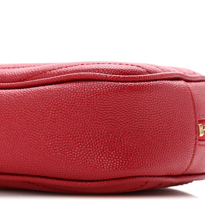Saint Laurent Grain De Poudre Matelasse Monogram Mini Lou Camera Bag Opyum Red 10 of 12