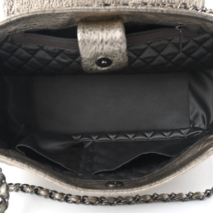 Chanel Distressed Metallic Lambskin Quilted Le Marais Ligne Flap Shoulder Bag Gold 5 of 9