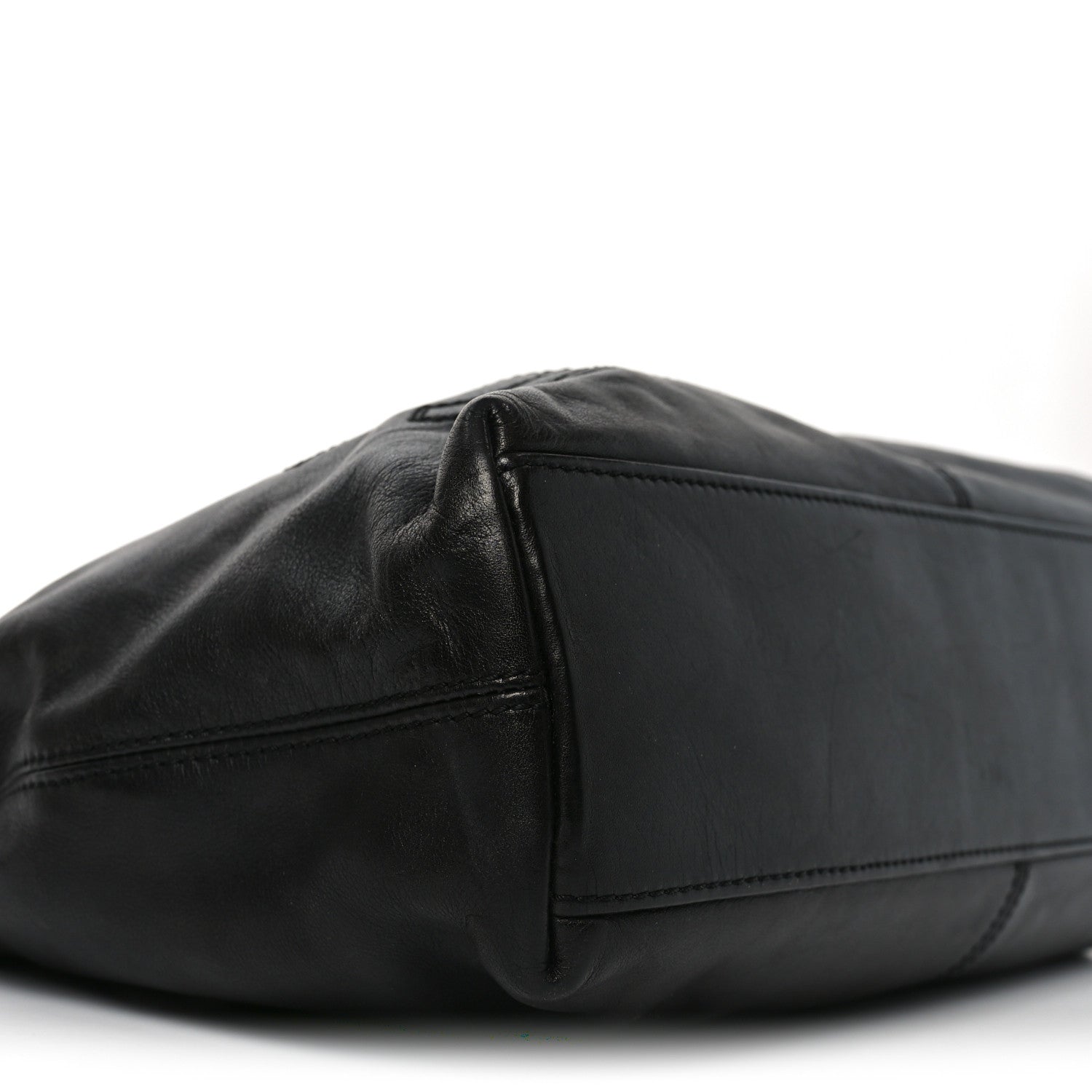 Chanel Lambskin CC Stitched Tote Black 9 of 10