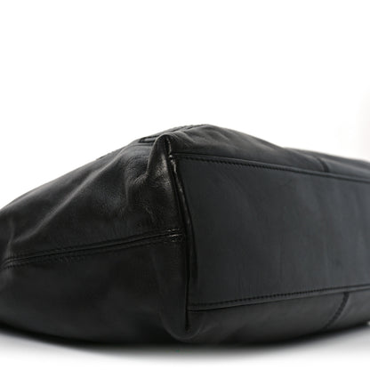 Chanel Lambskin CC Stitched Tote Black 9 of 10